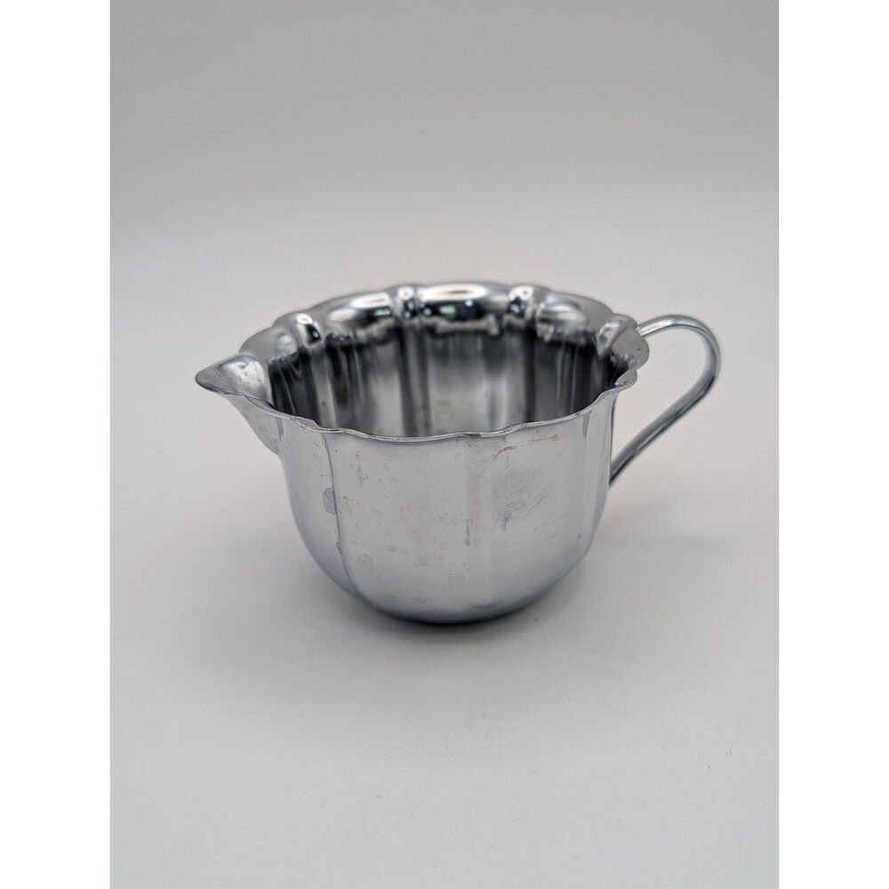Vintage Wm Rogers 625 Silverplated Creamer Fluted Panels
